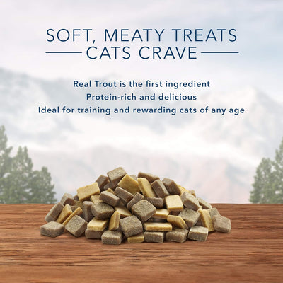 Wilderness Grain-Free Soft-Moist Cat Treats - Delicious Chicken & Trout Flavor (2-Oz Bag, Pack of 2)