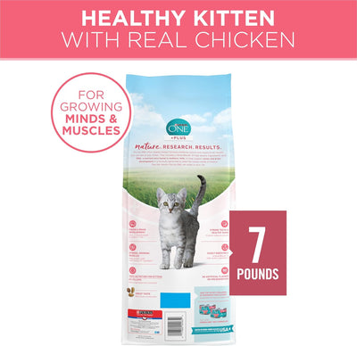 High Protein, Natural Dry Kitten Food, +Plus Healthy Kitten Formula - 7 Lb. Bag