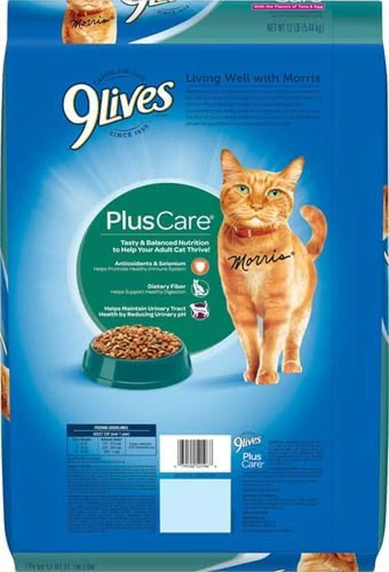 plus Care Dry Cat Food, 12 Lb. Bag