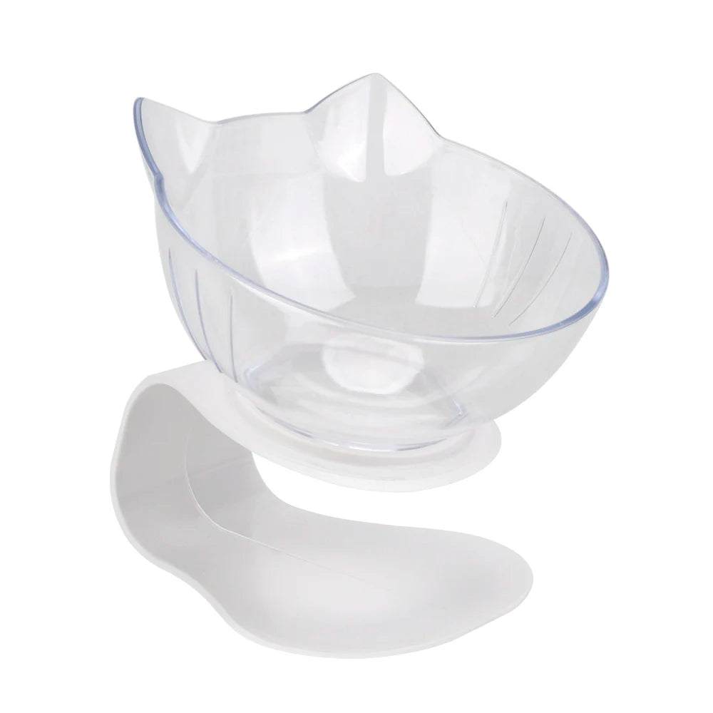 Durable Double Bowls Non-slip Cat Bowl Dog Bowl With Raised Stand Protection Cervical Pet Food Water Feeder