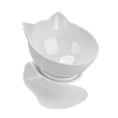 Durable Double Bowls Non-slip Cat Bowl Dog Bowl With Raised Stand Protection Cervical Pet Food Water Feeder