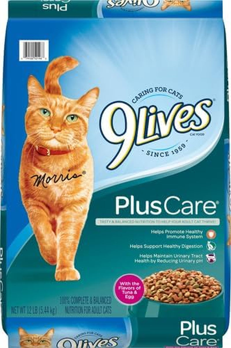 plus Care Dry Cat Food, 12 Lb. Bag