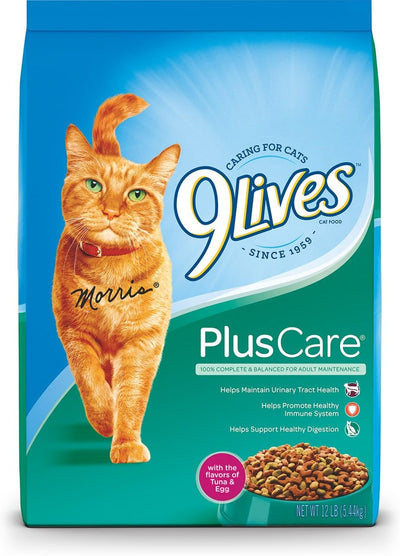 plus Care Dry Cat Food, 12 Lb. Bag